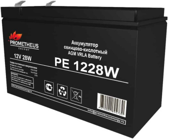 Батарея для ИБП Prometheus Energy PE 1228W 12В 7Ач - купить недорого с доставкой в интернет-магазине