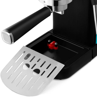 Кофеварка рожковая Kitfort КТ-7461 1350Вт бирюзовый/черный - купить недорого с доставкой в интернет-магазине