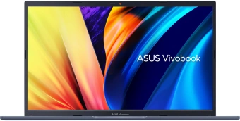 Ноутбук Asus VivoBook X1502ZA-BQ2345 Core i7 12700H 16Gb SSD512Gb Intel Iris Xe graphics 15.6" IPS FHD (1920x1080) noOS blue WiFi BT Cam (90NB0VX1-M03780) - купить недорого с доставкой в интернет-магазине