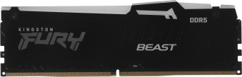 Память DDR5 16GB 5600MHz Kingston KF556C36BBEA-16 Fury Beast Black Expo RGB RTL Gaming PC5-44800 CL36 DIMM 288-pin 1.25В kit single rank с радиатором Ret - купить недорого с доставкой в интернет-магазине