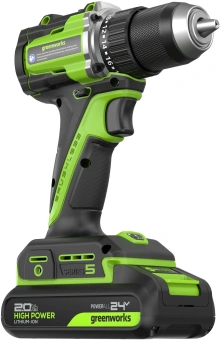 Дрель-шуруповерт Greenworks DD560 аккум. патрон:быстрозажимной (3708407CUA) - купить недорого с доставкой в интернет-магазине