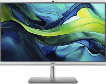 Моноблок Acer Aspire C24-195ES 23.8" Full HD Core Ultra 5 125U (1.3) 16Gb SSD512Gb Graphics CR Windows 11 Professional GbitEth WiFi BT 65W клавиатура мышь Cam серебристый 1920x1080 - купить недорого с доставкой в интернет-магазине