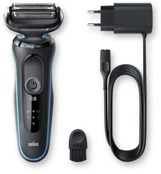 Бритва сетчатая Braun Series 5 50-M1000s реж.эл.:3 питан.:аккум. черный - купить недорого с доставкой в интернет-магазине