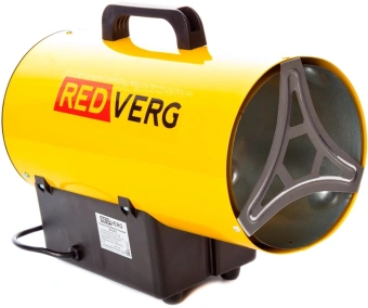 Тепловая пушка газовая RedVerg RD-GH12 1200Вт желтый/черный - купить недорого с доставкой в интернет-магазине