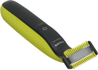 Бритва сетчатая Philips OneBlade QP2824/10 реж.эл.:3 питан.:аккум. черный/зеленый - купить недорого с доставкой в интернет-магазине