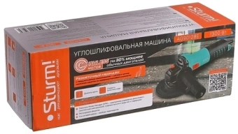 Углошлифовальная машина Sturm! AG9012BE 1300Вт 11000об/мин рез.шпин.:M14 d=125мм - купить недорого с доставкой в интернет-магазине