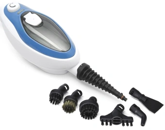 Швабра паровая Kitfort КТ-1004-1 1500Вт голубой/белый - купить недорого с доставкой в интернет-магазине