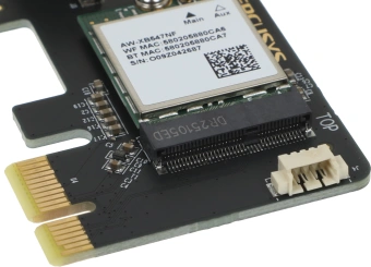 Сетевой адаптер Wi-Fi + Bluetooth Mercusys MA70XE AX1800 PCI Express (ант.внеш.несъем.) 2ант. - купить недорого с доставкой в интернет-магазине