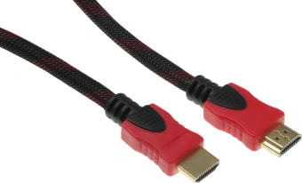 Кабель соединительный аудио-видео Premier 5-813R HDMI (m)/HDMI (m) 3м. феррит.кольца черный/красный (5-813R 3.0) - купить недорого с доставкой в интернет-магазине