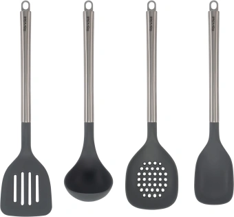 Набор аксессуаров Rondell Flamme RD-2017 серый/стальной наб.:4предм. упак.:подарочная коробка - купить недорого с доставкой в интернет-магазине