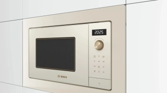 Микроволновая печь Bosch BEL653MP3 25л. 800Вт жемчужно-белый (встраиваемая) - купить недорого с доставкой в интернет-магазине