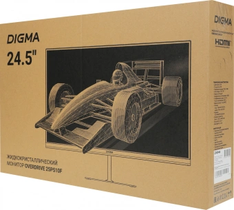 Монитор Digma 24.5" Overdrive 25P510F черный IPS LED 1ms 16:9 HDMI матовая 250cd 178гр/178гр 1920x1080 180Hz DP FHD 3.6кг - купить недорого с доставкой в интернет-магазине