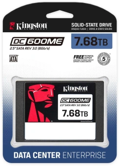 Накопитель SSD Kingston SATA-III 7.68TB SEDC600ME/7680G DC600M 2.5" 1 DWPD - купить недорого с доставкой в интернет-магазине