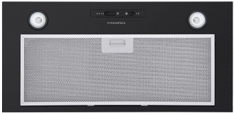 Вытяжка встраиваемая Maunfeld Crosby Light C 60 черный управление: ползунковое (1 мотор) - купить недорого с доставкой в интернет-магазине