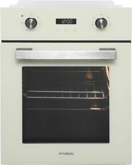 Духовой шкаф Электрический Hyundai HEO 45411 BE стекло бежевое/серебристый - купить недорого с доставкой в интернет-магазине