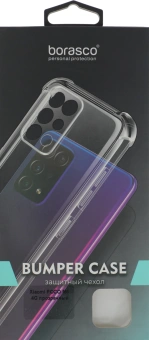 Чехол (клип-кейс) BoraSCO для Xiaomi Poco M6 4G Bumper Case прозрачный (73625) - купить недорого с доставкой в интернет-магазине