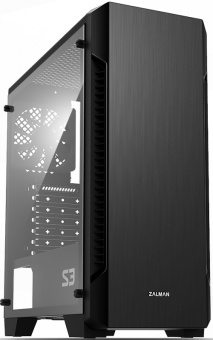 Корпус Zalman S3 черный без БП ATX 2x120mm 2xUSB2.0 1xUSB3.0 audio bott PSU - купить недорого с доставкой в интернет-магазине