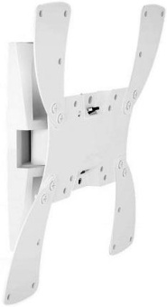 Кронштейн для телевизора Holder LCDS-5019 белый 22"-42" макс.30кг настенный поворотно-выдвижной и наклонный - купить недорого с доставкой в интернет-магазине