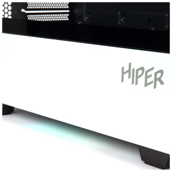Корпус Hiper PW81 белый без БП ATX 4x120mm 2xUSB2.0 2xUSB3.0 audio bott PSU - купить недорого с доставкой в интернет-магазине