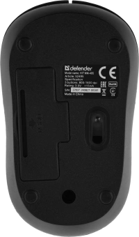Мышь Defender Hit MM-495 черный оптическая 1600dpi беспров. USB для ноутбука 2but (52495) - купить недорого с доставкой в интернет-магазине