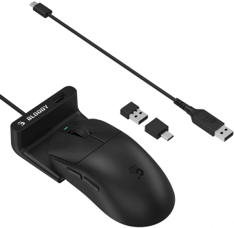 Мышь A4Tech Bloody R77 Ultra Dock черный оптическая 20000dpi беспров. USB 5but - купить недорого с доставкой в интернет-магазине