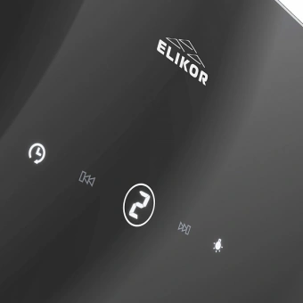 Вытяжка каминная Elikor Wave BK 60 черный управление: сенсорное (1 мотор) - купить недорого с доставкой в интернет-магазине