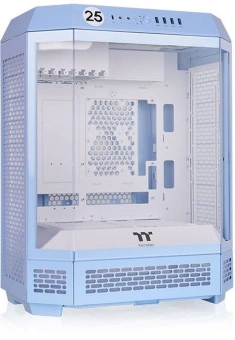 Корпус Thermaltake The Tower 600 Hydrangea голубой без БП ATX 13x120mm 9x140mm 4xUSB3.0 audio bott PSU - купить недорого с доставкой в интернет-магазине