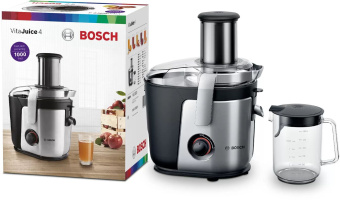 Соковыжималка центробежная Bosch MES4000 1000Вт рез.сок.:1500мл. черный/серебристый - купить недорого с доставкой в интернет-магазине