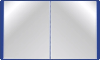 Папка с 100 прозр.вклад. Silwerhof Eco A4 пластик 0.7мм синий - купить недорого с доставкой в интернет-магазине