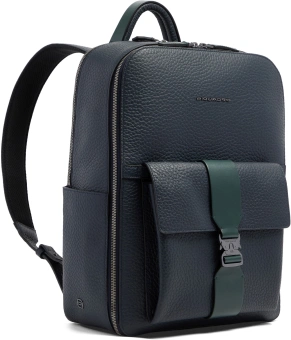 Рюкзак Piquadro Materia CA7263W151/BLUVE синий/зеленый натур.кожа - купить недорого с доставкой в интернет-магазине