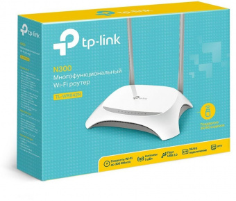 Роутер беспроводной TP-Link TL-WR842N N300 10/100BASE-TX/4G ready белый - купить недорого с доставкой в интернет-магазине