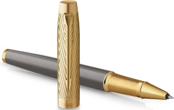 Ручка роллер Parker IM Premium Pioneers T329 (2200955) Arrow Grey GT F черн. черн. подар.кор. - купить недорого с доставкой в интернет-магазине