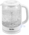 Чайник электрический Domfy DSW-EK304 1.6л. 2200Вт белый корпус: стекло/пластик - купить недорого с доставкой в интернет-магазине