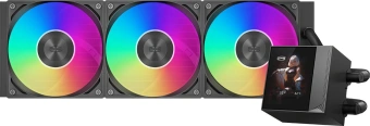 Система водяного охлаждения PcCooler DC360 Pro Display ARGB Soc-AM5/AM4/1200/1700/1851 черный 4-pin 39.8dB Al LCD 310W Ret (DC360PRO-BKAWXY-GL) - купить недорого с доставкой в интернет-магазине