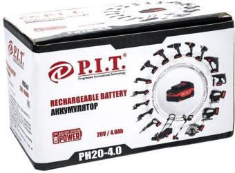 Батарея аккумуляторная P.I.T. OnePower PH20-4.0 20В 4Ач Li-Ion (PH20-4.0) - купить недорого с доставкой в интернет-магазине