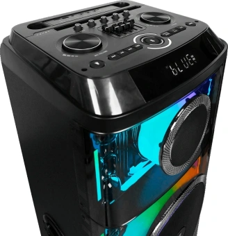 Колонка порт. Ural Молот 216 черный/черный 3000W 1.1 BT/3.5Jack/USB-C 15м 9000mAh (УРАЛ МОЛОТ 216) - купить недорого с доставкой в интернет-магазине