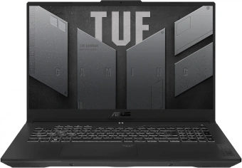 Ноутбук Asus TUF Gaming A17 FA707NV-HX064 Ryzen 5 7535HS 16Gb SSD1Tb NVIDIA GeForce RTX4060 8Gb 17.3" IPS FHD (1920x1080) noOS grey WiFi BT Cam (90NR0E35-M003R0) - купить недорого с доставкой в интернет-магазине