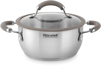 Кастрюля Rondell Balance RDS-754 2.8л. d=20см (с крышкой) стальной - купить недорого с доставкой в интернет-магазине