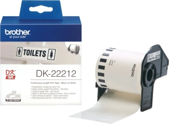 Картридж ленточный Brother DK22212 62x15.2 для Brother QL-570 - купить недорого с доставкой в интернет-магазине