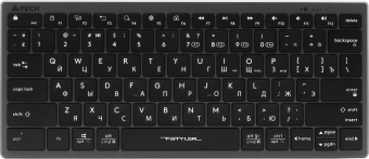 Клавиатура A4Tech FBX51C серый USB беспроводная BT/Radio slim Multimedia для ноутбука (FBX51C GREY) - купить недорого с доставкой в интернет-магазине