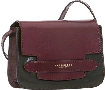 Сумка кросс-боди женская The Bridge Lucrezia Wow 0419200P/YW сливовая/зеленая натур.кожа/замша - купить недорого с доставкой в интернет-магазине
