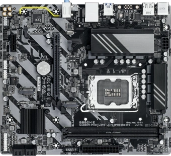 Материнская плата Gigabyte B860M E Soc-1851 Intel B860 2xDDR5 mATX AC`97 8ch(7.1) GbLAN RAID+HDMI+DP - купить недорого с доставкой в интернет-магазине