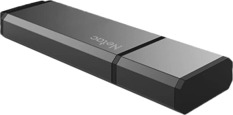 Флеш Диск Netac 128GB U351 NT03U351N-128G-32BK USB3.0 серый - купить недорого с доставкой в интернет-магазине