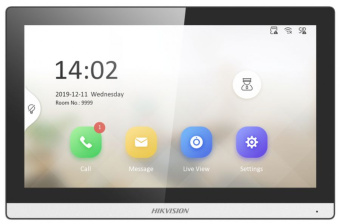 Видеодомофон Hikvision DS-KH6350-TE1 белый - купить недорого с доставкой в интернет-магазине