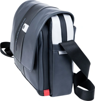 Сумка-мессенджер Piquadro Urban CA6802UB00/GRN с отделением для ноутбука 14" серая/черная натур.кожа - купить недорого с доставкой в интернет-магазине