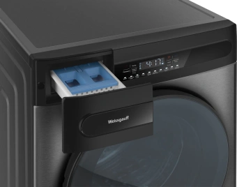 Стиральная машина Weissgauff WMD 49411 DC Inverter класс: B загр.фронтальная макс.:11кг (с сушкой) темно-серебристый инвертор - купить недорого с доставкой в интернет-магазине