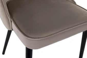 Стул для дома Бюрократ CH-K4 т.бежевый Holland 61 металл черный на ножках (CH-K4_1/HL61) - купить недорого с доставкой в интернет-магазине