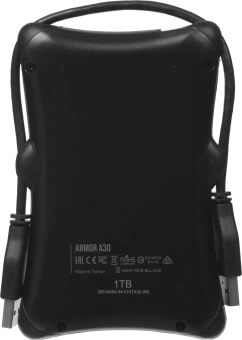 Жесткий диск Silicon Power USB3.0 1TB SP010TBPHDA30S3A Armor A30 2.5" черный - купить недорого с доставкой в интернет-магазине