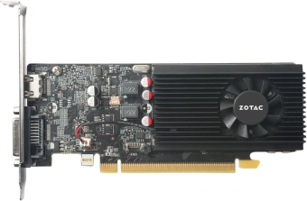Видеокарта Zotac PCI-E 3.0 1030 2GB LP GDDR5 NVIDIA GeForce GT 1030 2Gb 64bit GDDR5 1227/6000 HDMIx1 HDCP Ret low profile - купить недорого с доставкой в интернет-магазине