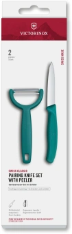 Набор нож/овощеч. Victorinox Swiss Classic 6.7114.22C1 компл.:2предм. зеленый европодвес - купить недорого с доставкой в интернет-магазине